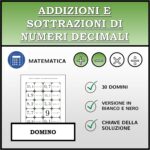 Domino – Moltiplicazioni di numeri decimali | Attività MatematicaDigitale