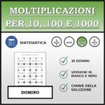 Domino – Divisioni per 10, 100 e 1000 | Attività MatematicaDigitale
