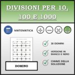 Domino – Moltiplicazioni per 10, 100 e 1000 | Attività MatematicaDigitale