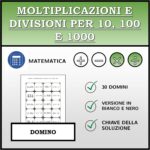 Domino – Divisioni per 10, 100 e 1000 | Attività MatematicaDigitale