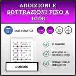 Domino | Sottrazioni fino a 1000 | Attività MatematicaDigitale