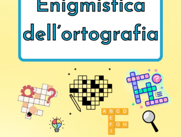Copertina del libretto didattico “Enigmistica dell’ortografia – Il suono GN” di Cinzia Signore, giochi e schede sull’ortografia per bambini.