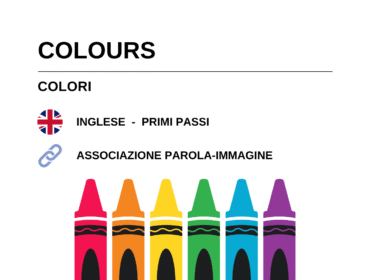 Schede didattiche di inglese sui colori