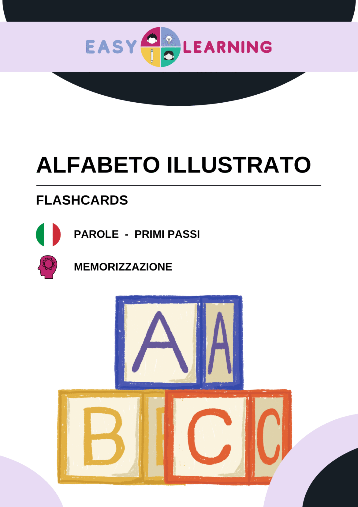 Immagini e parole - Flashcard dell'alfabeto
