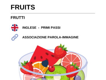 Schede didattiche di inglese sulla frutta