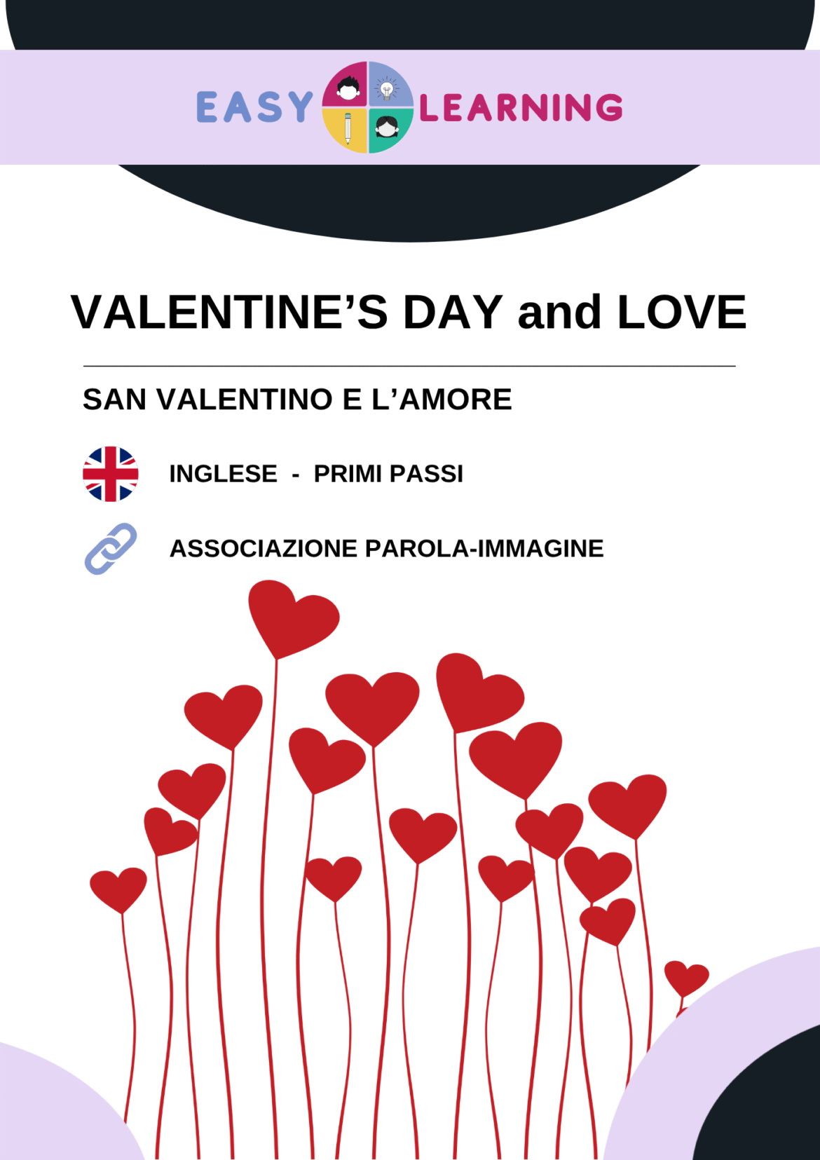 Schede didattiche di inglese sull'amore e San Valentino