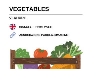 Schede didattiche di inglese sulle verdure
