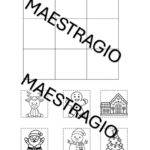 Memory di Natale a colori da ritagliareDigitale