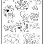 RUOTA DEI VERBI A COLORI E BIANCO E NERO DA STAMPAREDigitale