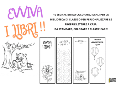 SEGNALIBRI DA COLORARE