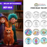 Befane e pupazzi di neve per semplici attività di logica per prima e secondaDigitale