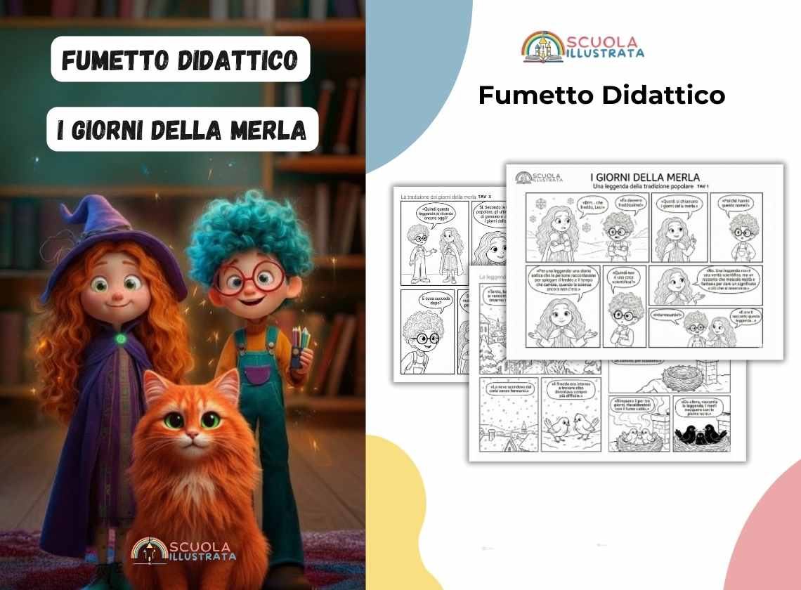 fumetto didattico giorni della merla