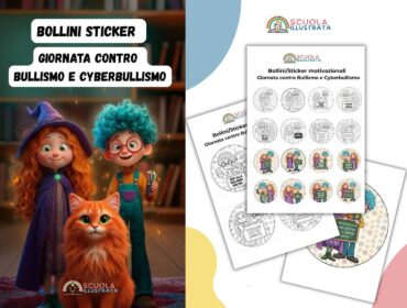 sticker bollini giornata contro bullismo e cyberbullismo