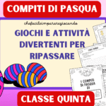 COMPITI DI PASQUA – CLASSE PRIMA SECONDA TERZA QUARTA QUINTADigitale