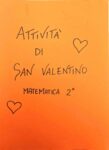 Attività di matematica a tema San Valentino classe quarta/quinta scuola primariaDigitale