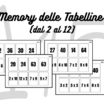 MEMORY DELLE TABELLINE DAL 6 AL 9Digitale