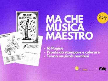 Copertina MA CHE MUSICA MAESTRO: Quaderno Operativo di Musica e Flauto Dolce (Classi 3^-4^-5^)