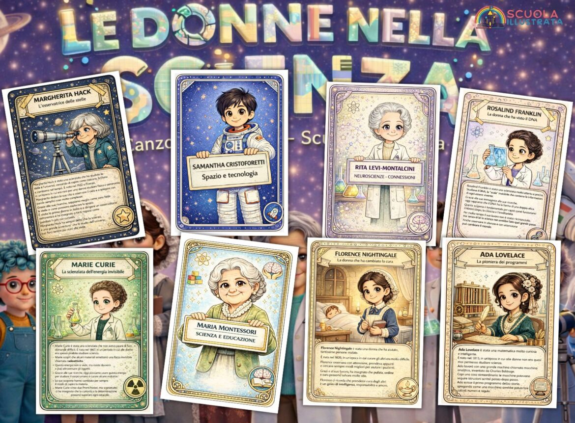 flashcards donne nella scienza