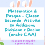 QUADERNO DI MATEMATICA DI TERZA – APRILE, CON COMPITI DI PASQUA E VERIFICA SULLE FRAZIONIDigitale