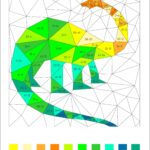 Colorazione matematica, addizione e sottrazione da 1 a 50, giornata dei dinosauri, preistoria, matematica e arte, calcola e colora