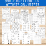 Attività per l’estate. Pregrafismo, pagine da colorare ed enigmistica facile (3 pagine gratuito)Digitale