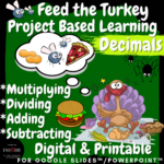 4th Grade Fall Thanksgiving Math Project Based Learning Activity PBL Feed TurkeyDigitale