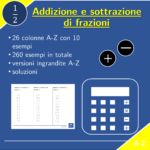 Addizione di frazioni | matematica | 26 colonneDigitale