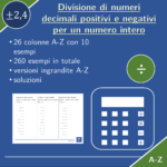 Moltiplicazione di numeri decimali positivi e negativi | matematica | 26 colonneDigitale