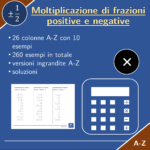 Divisione di frazioni positive e negative | matematica | 26 colonneDigitale