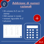 Sottrazione di numeri razionali | matematica | 26 colonneDigitale