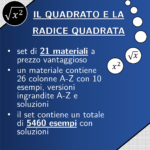 Radice quadrata | matematica | pacchetto promozionaleDigitale