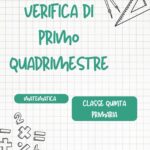 Verifica di matematica di primo quadrimestre classe secondaDigitale