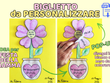 Un biglietto speciale per la Festa della Mamma che unisce creatività ed emozione 💛 Facile da realizzare, ma ricco di significato: i bambini potranno personalizzare il loro fiore con parole uniche dedicate alla propria mamma.